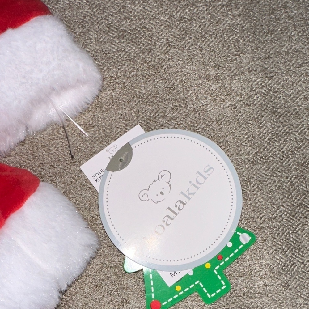 Koala Kids Festive Red Dress with White Accents - Picture 2 of 5